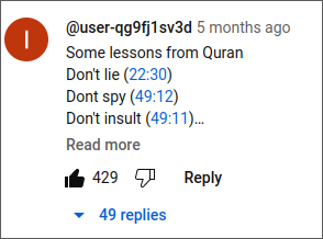 screenshot of the comment